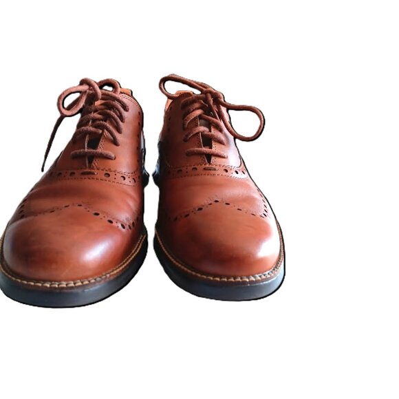 Cole Haan Zero Grand Wingtip Oxfords Men’s 10.5  Brown Leather - Picture 5 of 11